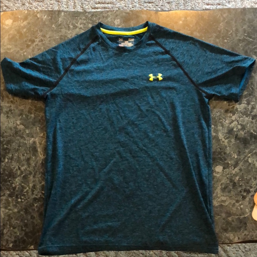 Navy Heathered Men's Under Armour T-shirt